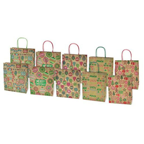Pack Of 2 Luxury Christmas Gift Bags Small
